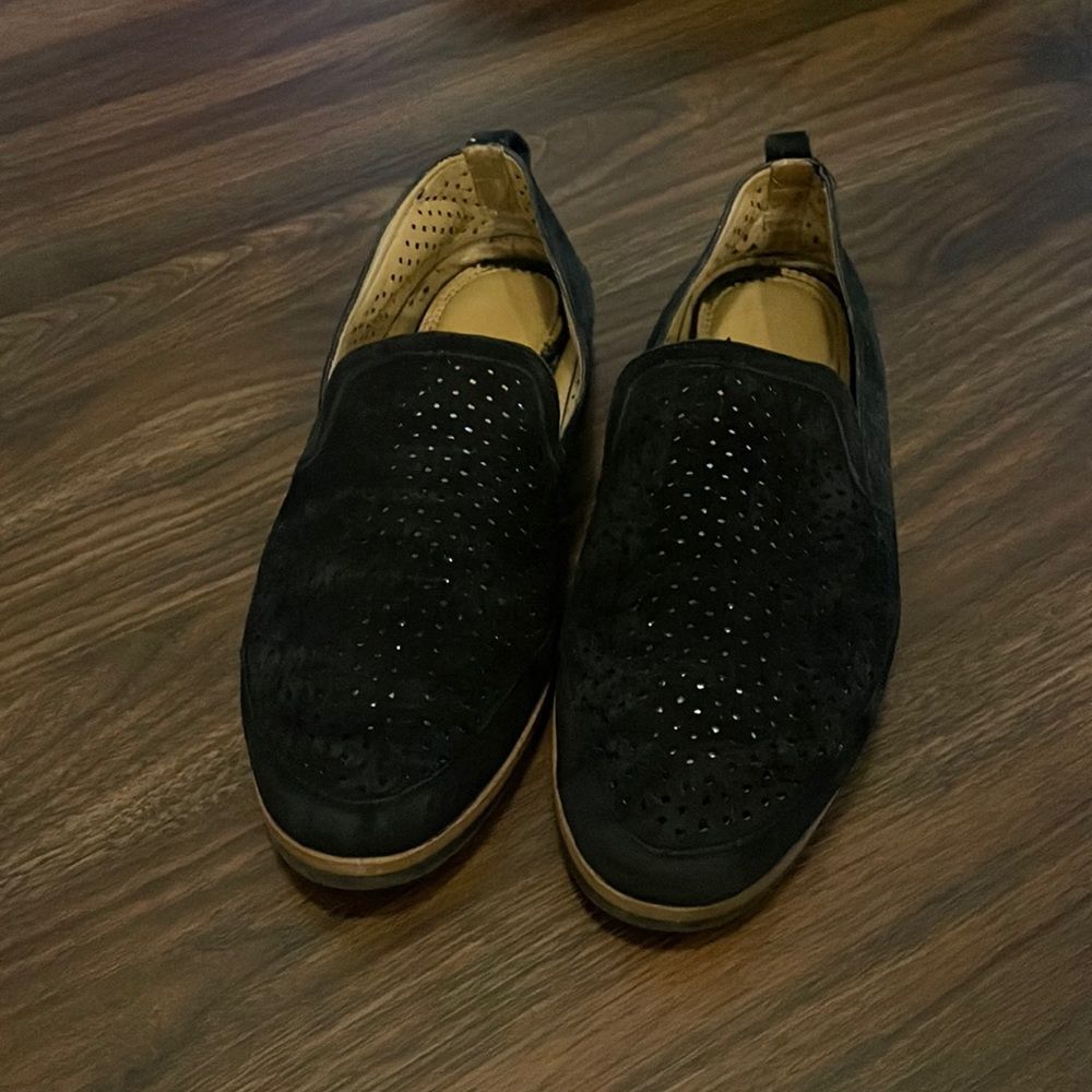 Franco Sarto suede Haiku slip on loafers